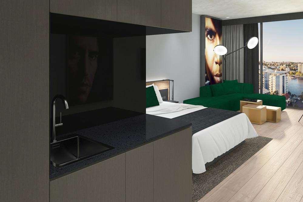 Crystalbrook Vincent Hotell Brisbane Rom bilde A typical studio apartment